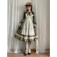 Miss Point Forest Picture Book 3.0 Lantern Sleeve Short and Long Sleeve OP(Reservation/3 Colours/Full Payment Without Shipping)